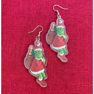 The Grinch Christmas Fashion Earrings - Santa's Sack